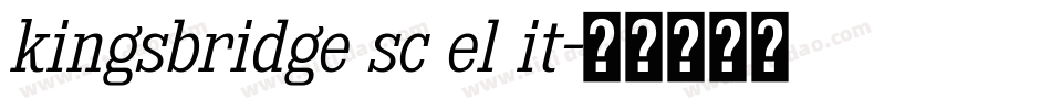 kingsbridge sc el it字体转换